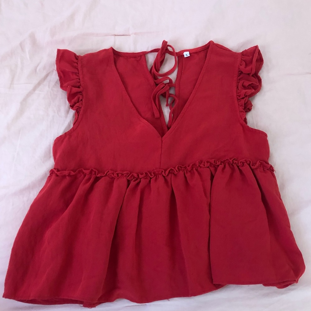 red short sleeved top!